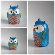 Little Blue Owl by Holly St.Denis