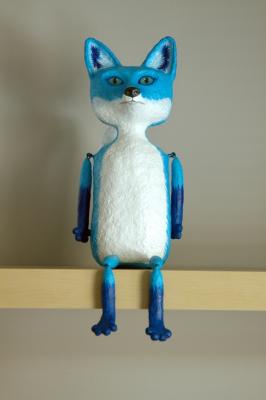 "My Blue Fox, Maxwell" by Holly St.Denis