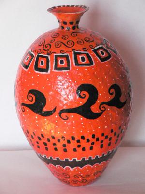 "Orange vase" by Mirta Pastorino