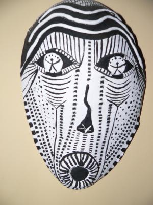 "Mask 1" by Mirta Pastorino