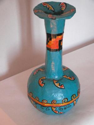 "Turquoise vase" by Mirta Pastorino