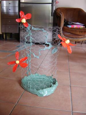 "wastepaper basket flower" by Jocelyne Denoual