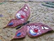 Detail of decorative panels "Butterflies" by Margarita Amar