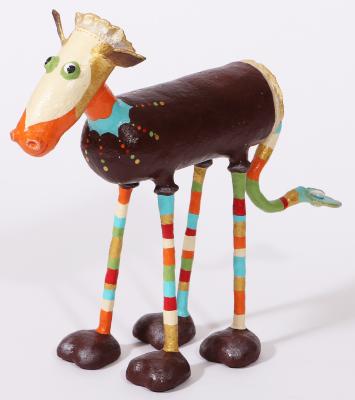 "mythologycal horse-recycled matirials" by Revital Hakim Strichman