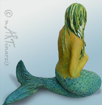 ""Caught" Mermaid  from behind" by Martina Reis
