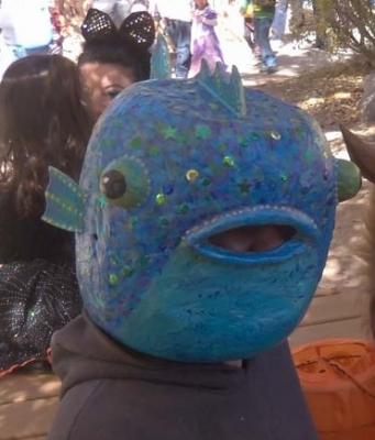 "Fish Head mask" by Laura Wacha