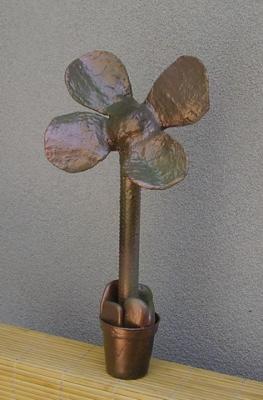 "bronze flower" by Marina Zigri