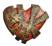 Paper Mache Heart by Aparecida Viana