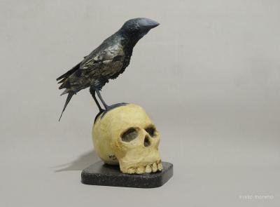 "El cuervo de Poe" by Evelio Moreno
