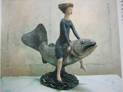 "Woman and Fish" by Louise Vergette
