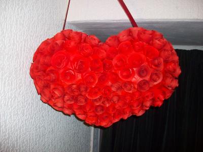 "Red rose valentines day pinata" by Siobhan Gallgher