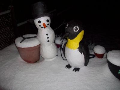 "snowman and penguin" by Siobhan Gallgher