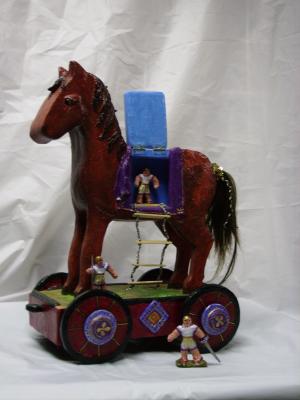 "Trojan horse pull-toy" by Jan L. Wendt