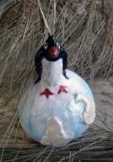 Limited Edition Penguin Icecap Ornament by Sarah Hage