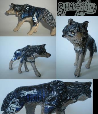 "Midnight Woodland Wolf" by Erin Cooper