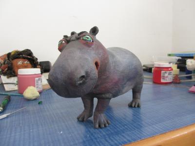 "Mad Hippo" by Eva Goldman