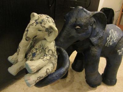 "Family of elephants" by Eva Goldman