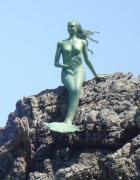 Paper mache mermaid with the Antikythera mechanism by Prokopis Demonakos