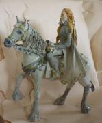 Queen Elizabeth I. on a horse by Dunja Schandin