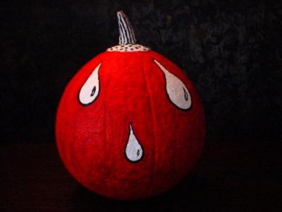 "red & white gourd" by Linas Zymancius