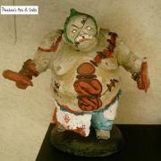 Pudge from Dota2 paper mache sculpture handmade by me! by Theodora Spanides