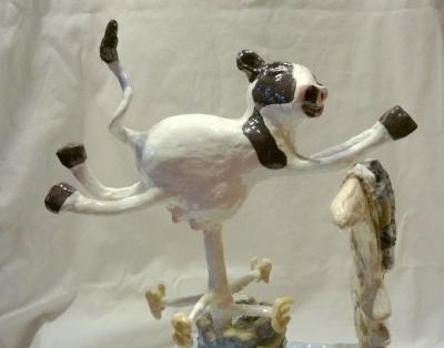 "The Cow Jumped Over The Moon (close up)" by Annie Bostwick