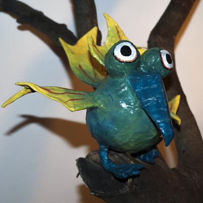 "Goggle eyed bird" by Adriana Tanfara
