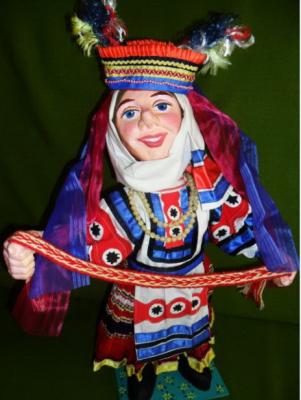"Matchmaker in the Belarusian national costume" by Nadezhda Razvodovskaya