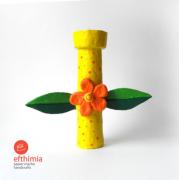 Flower candle holder by Efthimia Kotsanelou