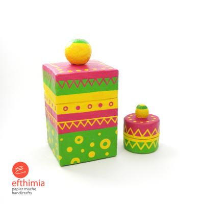 "Two small ethnic boxes" by Efthimia Kotsanelou