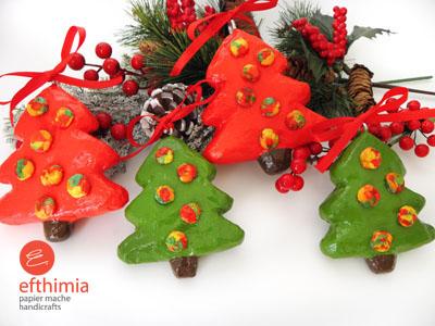 "Christmas "trees" ornaments" by Efthimia Kotsanelou