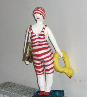 "Old women is going to the beach" by Sarolta Kurucz
