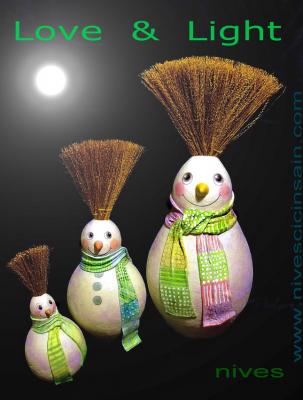 "happy snow man trio" by Nives Cicin-Sain