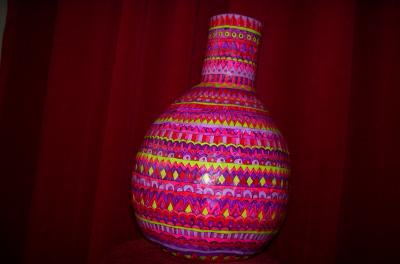 "Very pink basket-vase" by Suus In Mokum